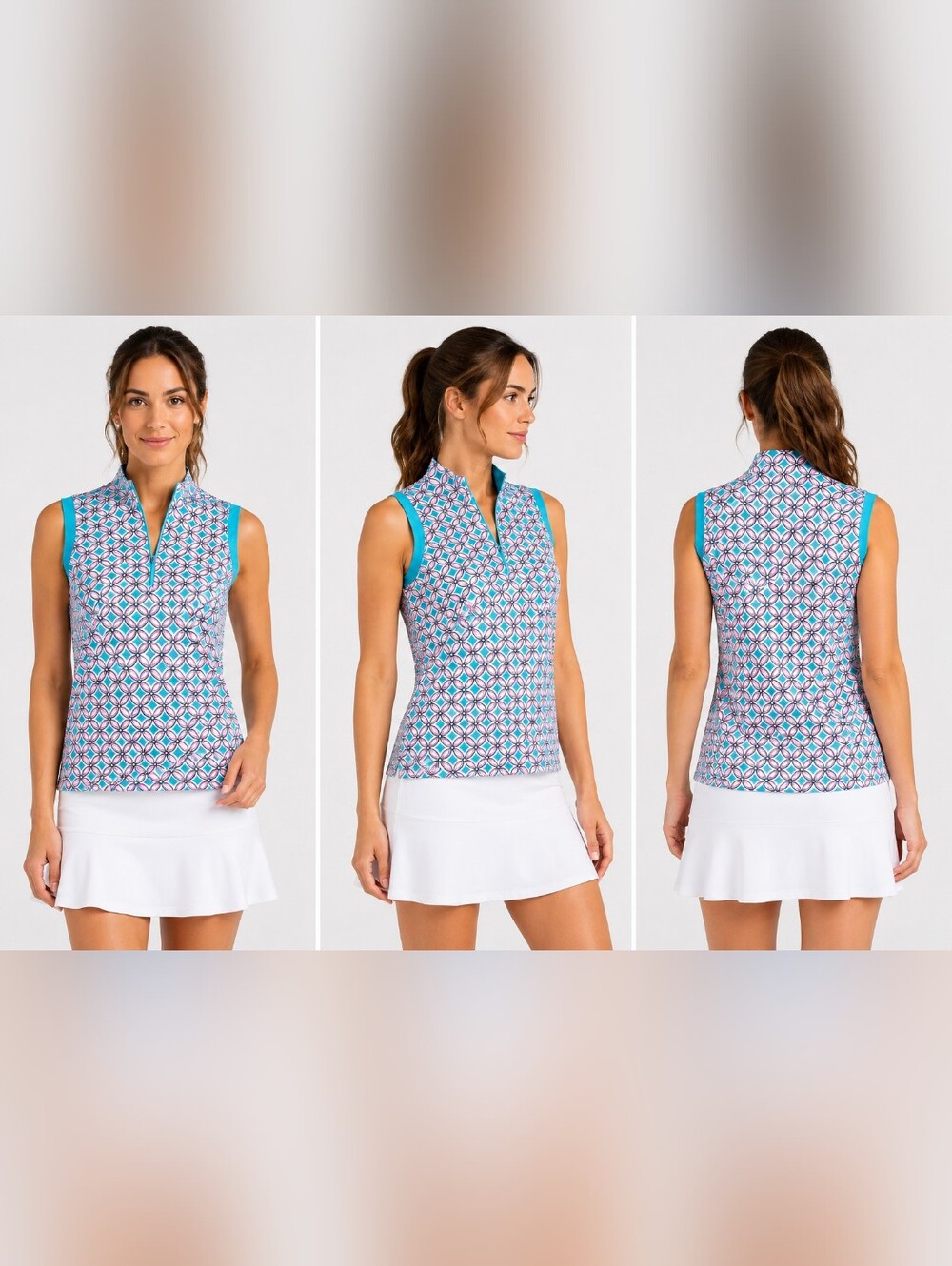 Colorful Geometric Pattern Top - Picture 2 of 5